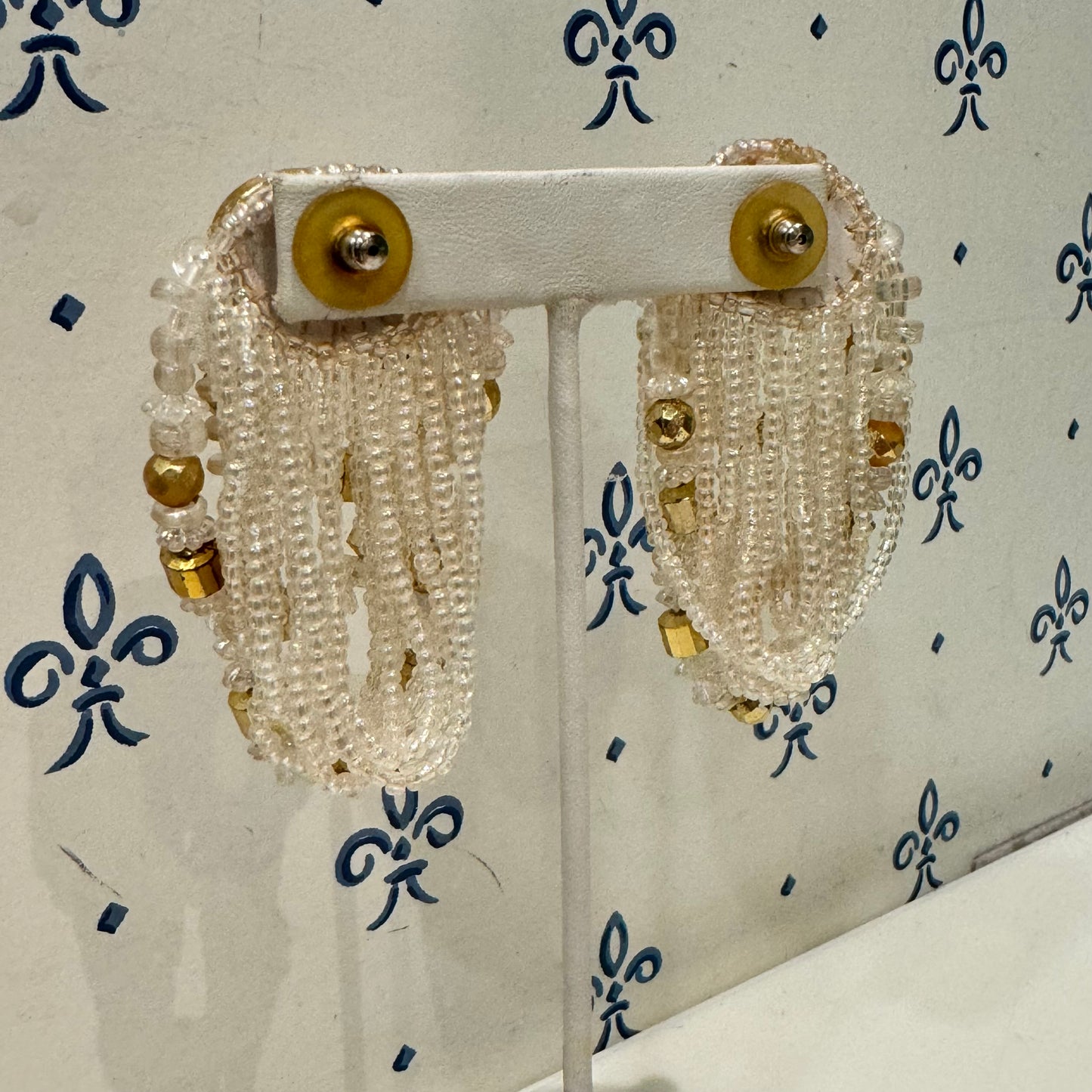 Vintage Draped Statement Earrings