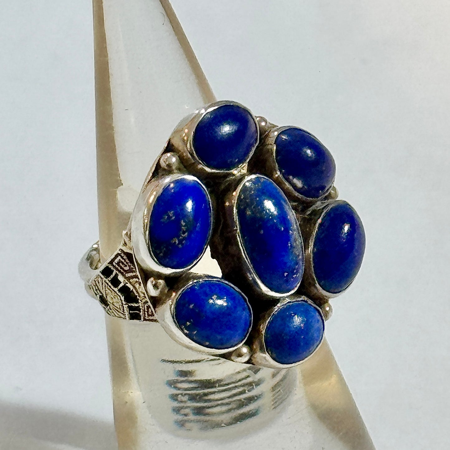 Lapis Flower Ring