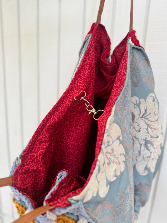 Boho Crochet Oversized Tote