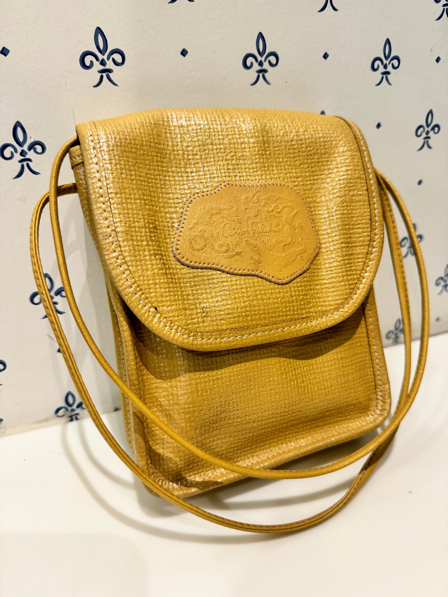 Vintage Coated Canvas Crossbody