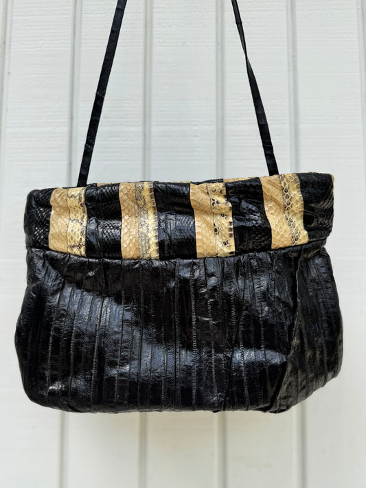 1980s Eel and Python Purse