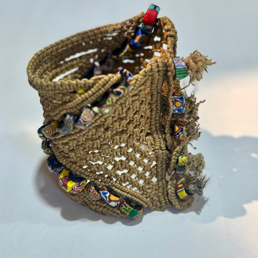 Vintage wide woven cuff