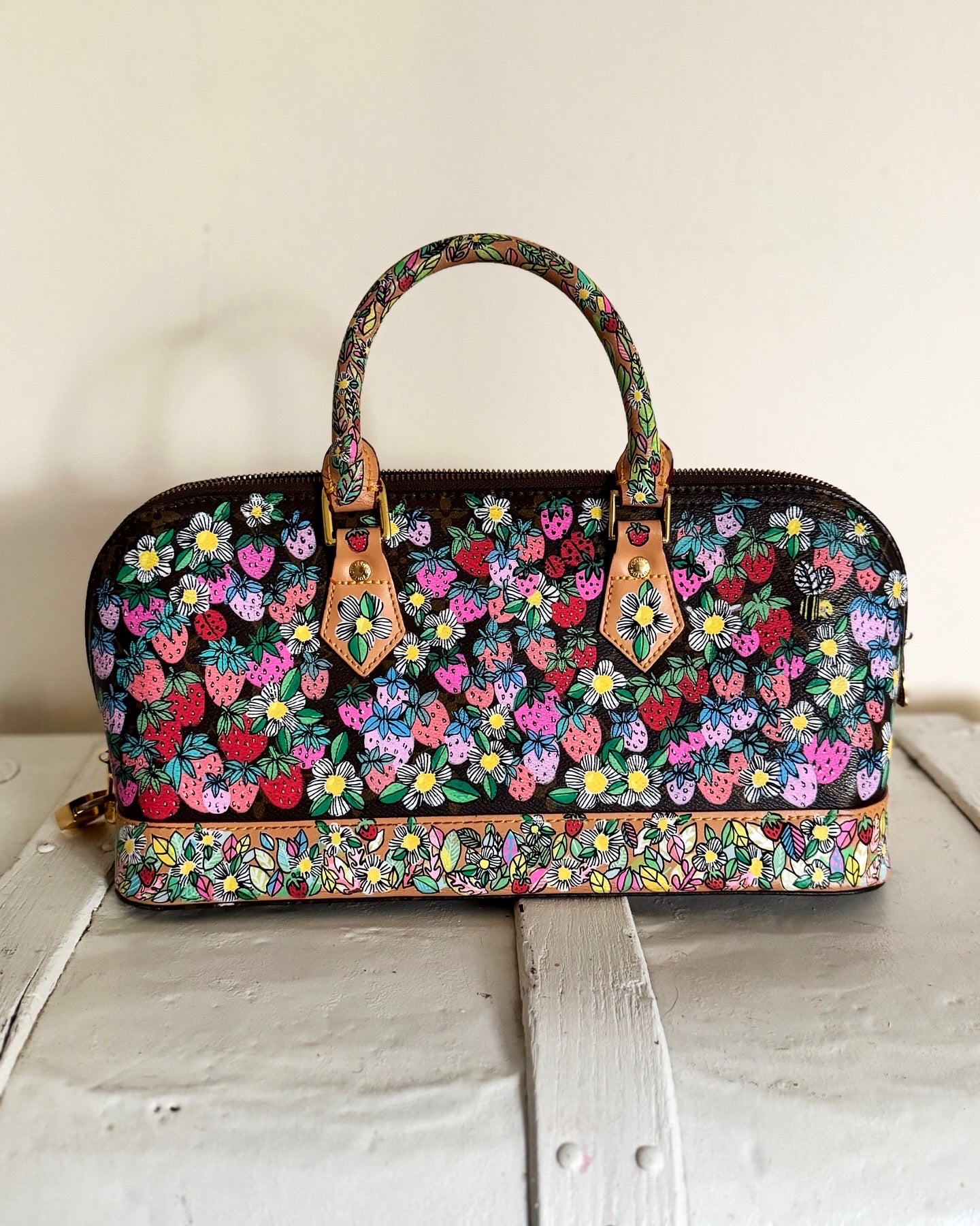 Hand-painted East West Bag