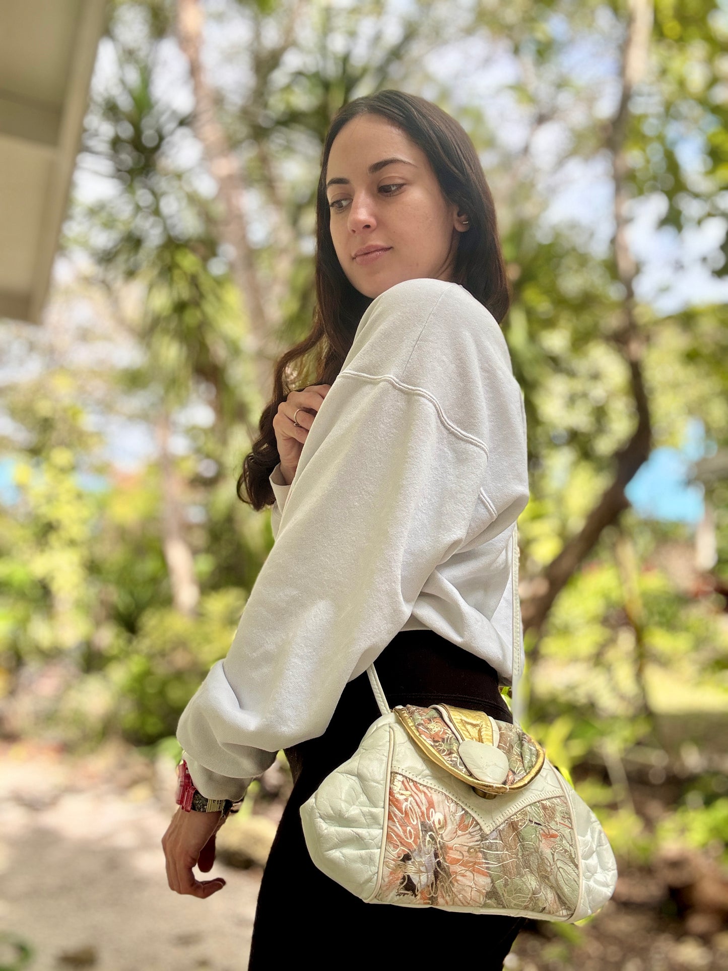 Leather Patchwork Crossbody