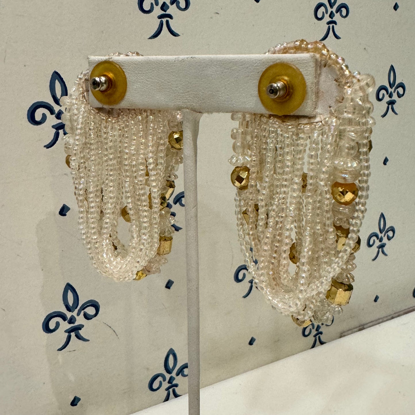 Vintage Draped Statement Earrings