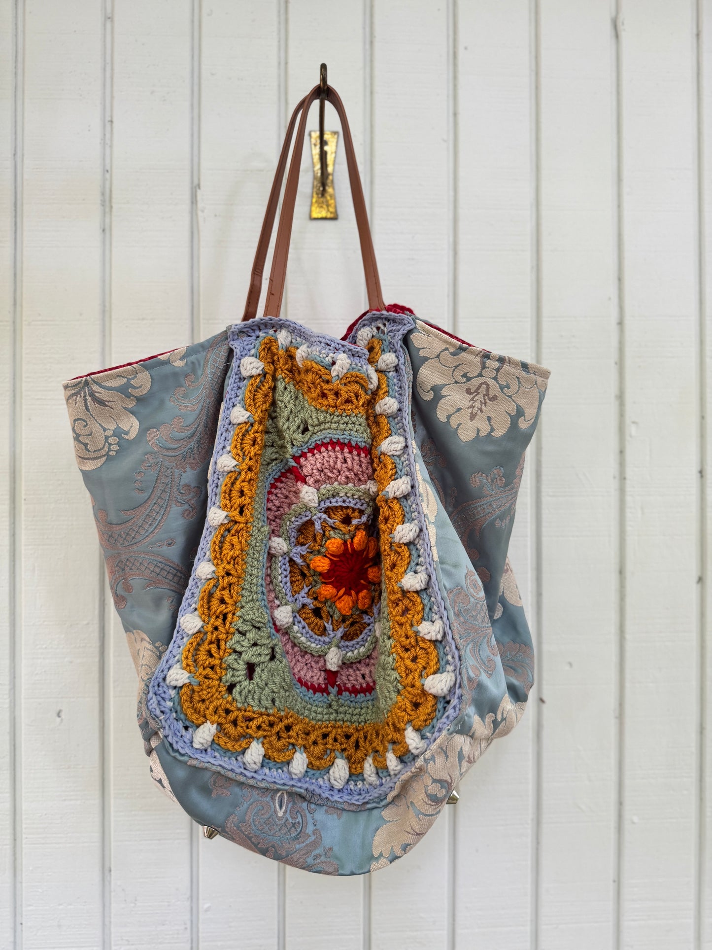 Boho Crochet Oversized Tote