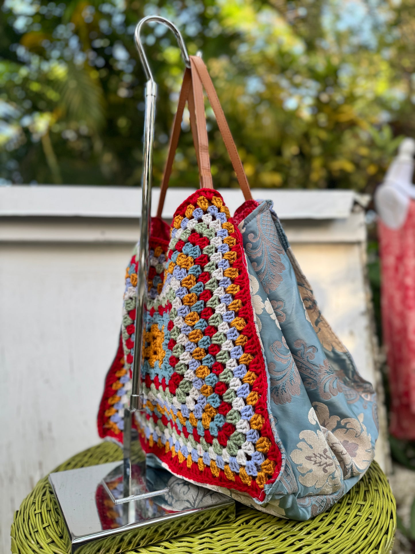 Boho Crochet Oversized Tote