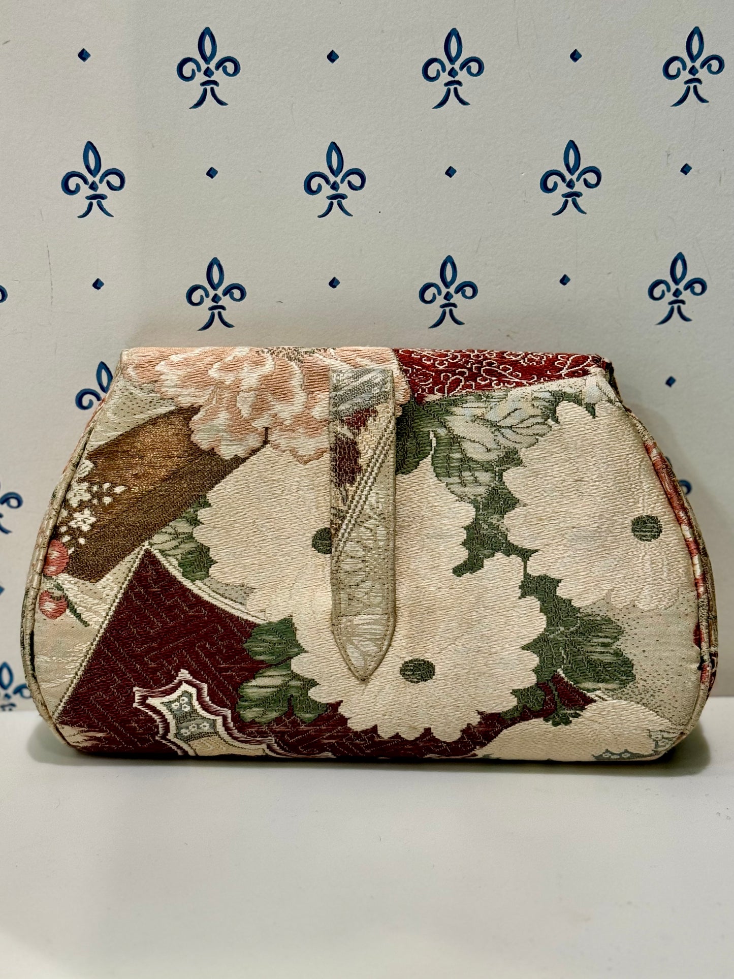 1960s kimono brocade clutch