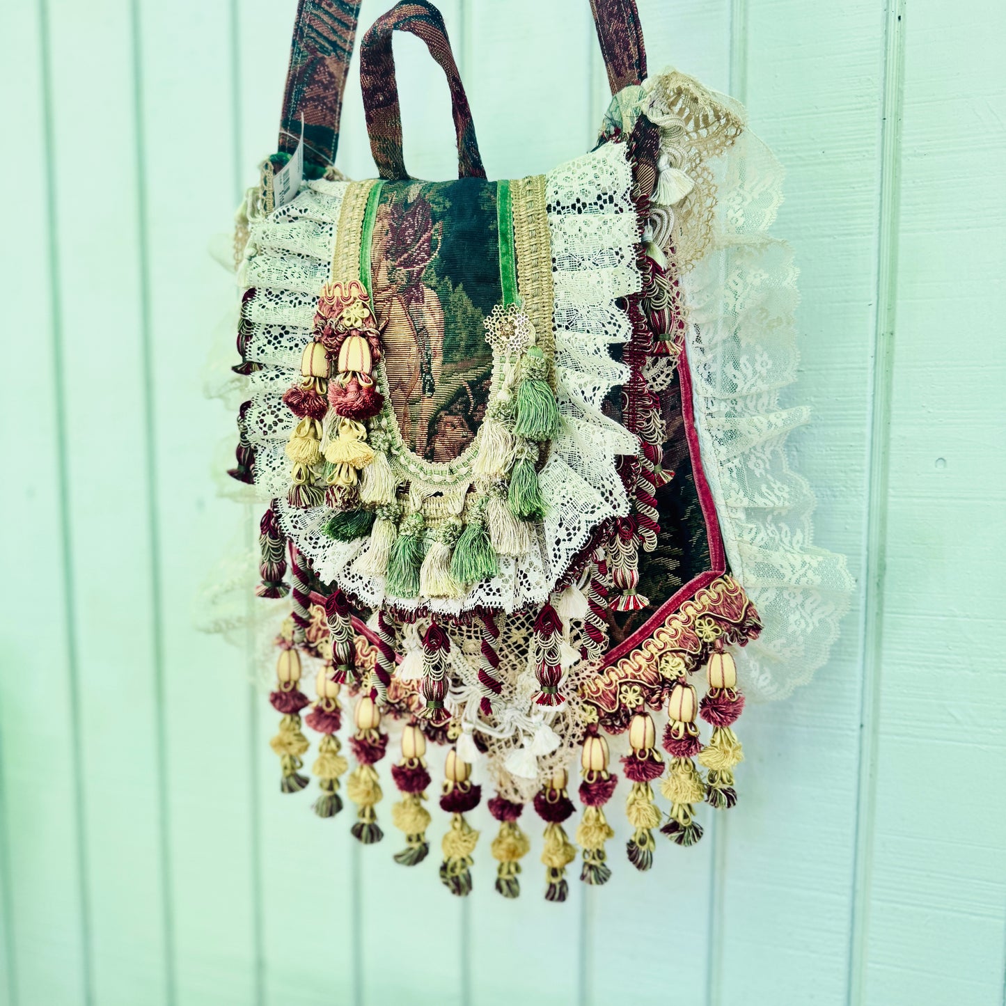 Equestrian Maximalism Tapestry Satchel