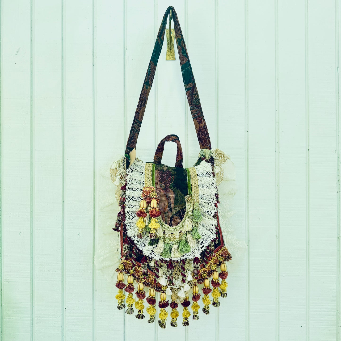 Equestrian Maximalism Tapestry Satchel