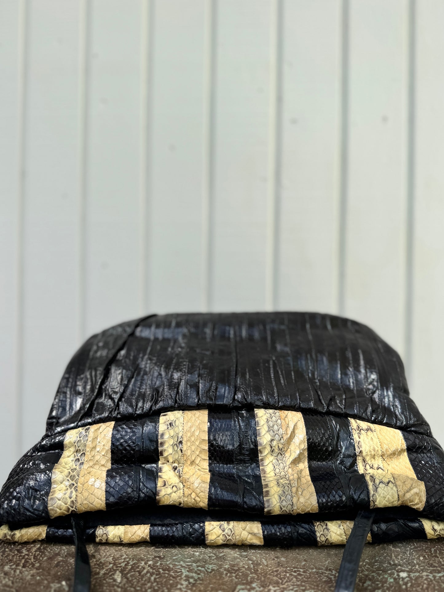 1980s Eel and Python Purse
