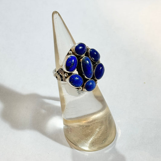 Lapis Flower Ring