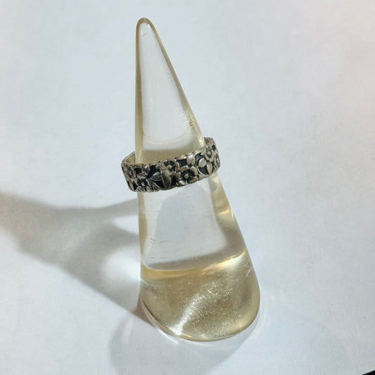 Floral Sterling Band