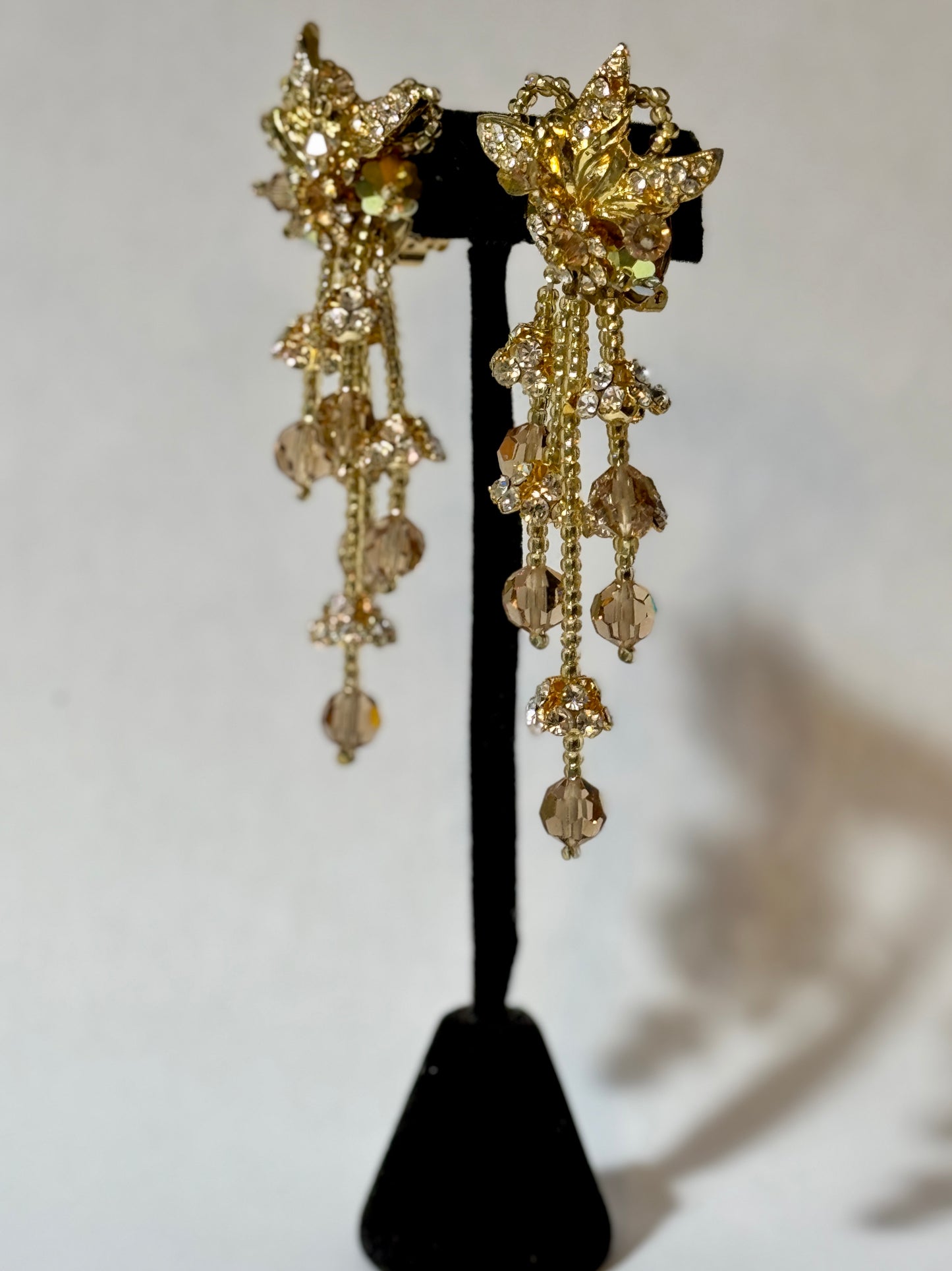 Crystal Statement Clip-on Earrings