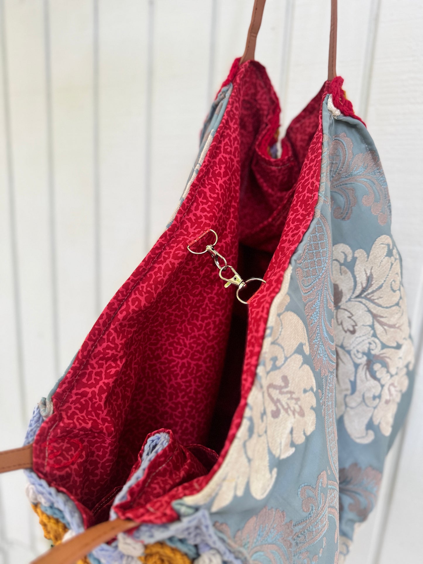 Boho Crochet Oversized Tote