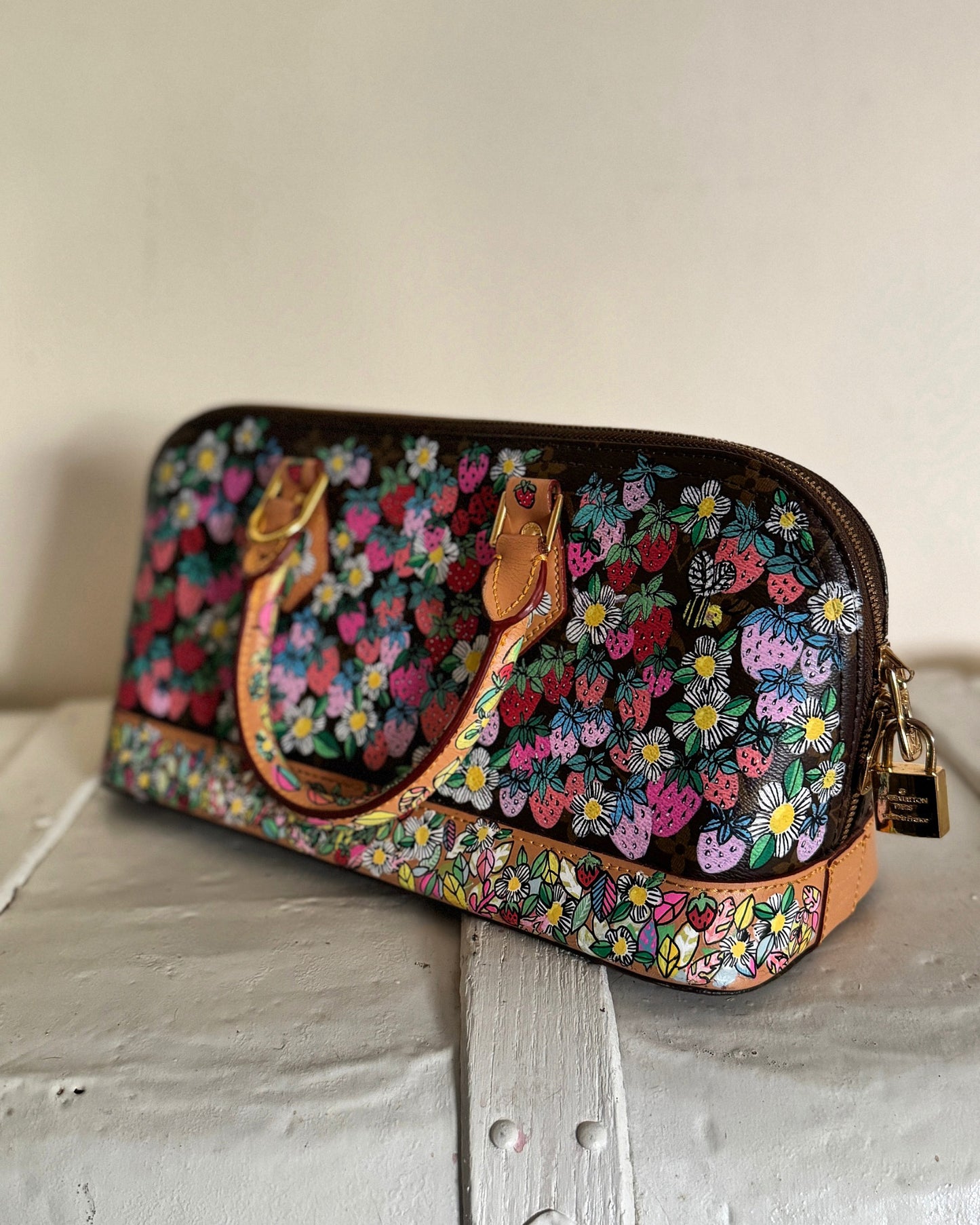 Hand-painted East West Bag