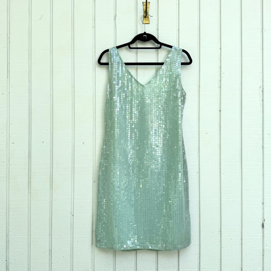 Mint Sequined Sheath Dress