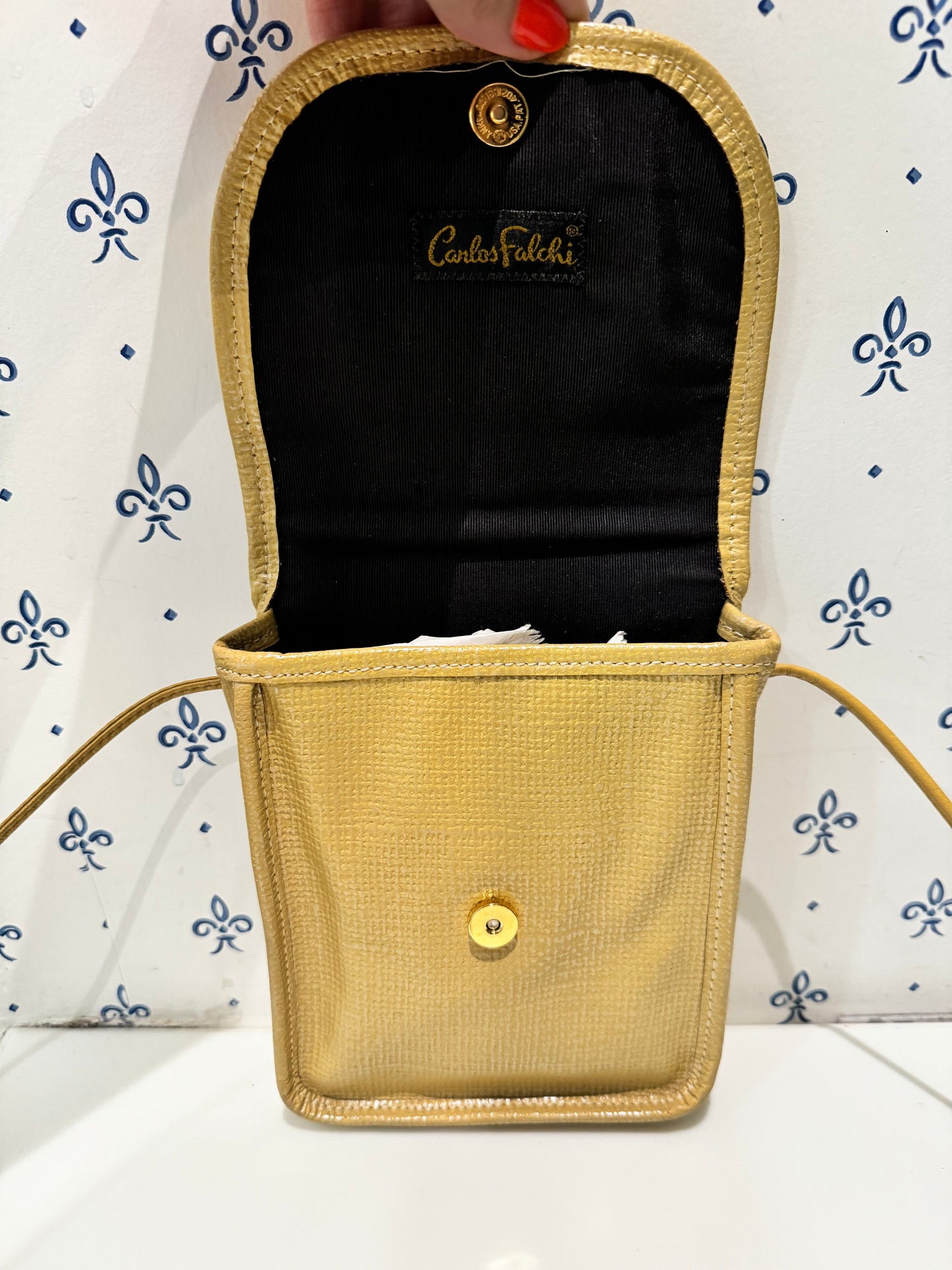 Vintage Coated Canvas Crossbody