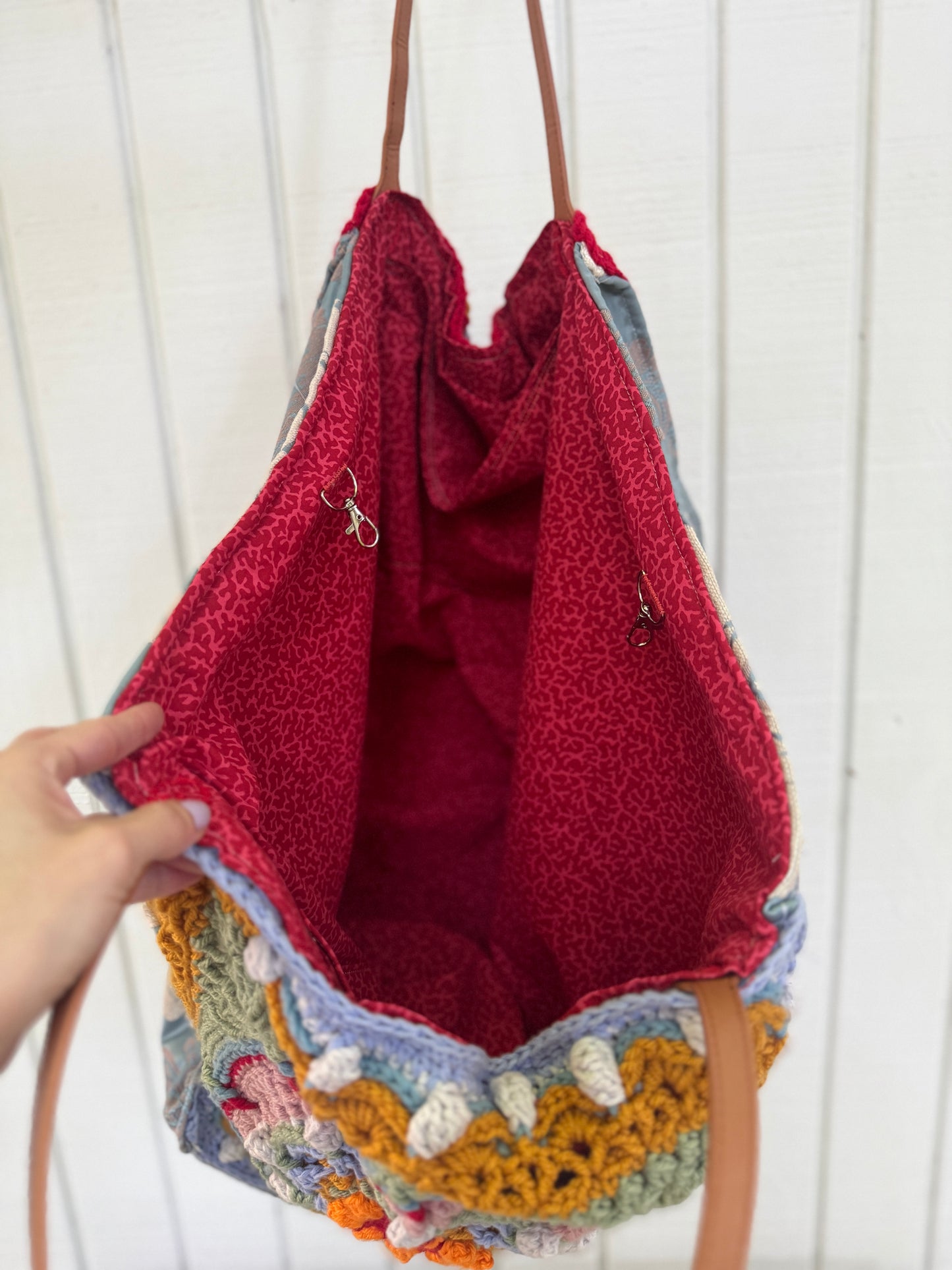 Boho Crochet Oversized Tote