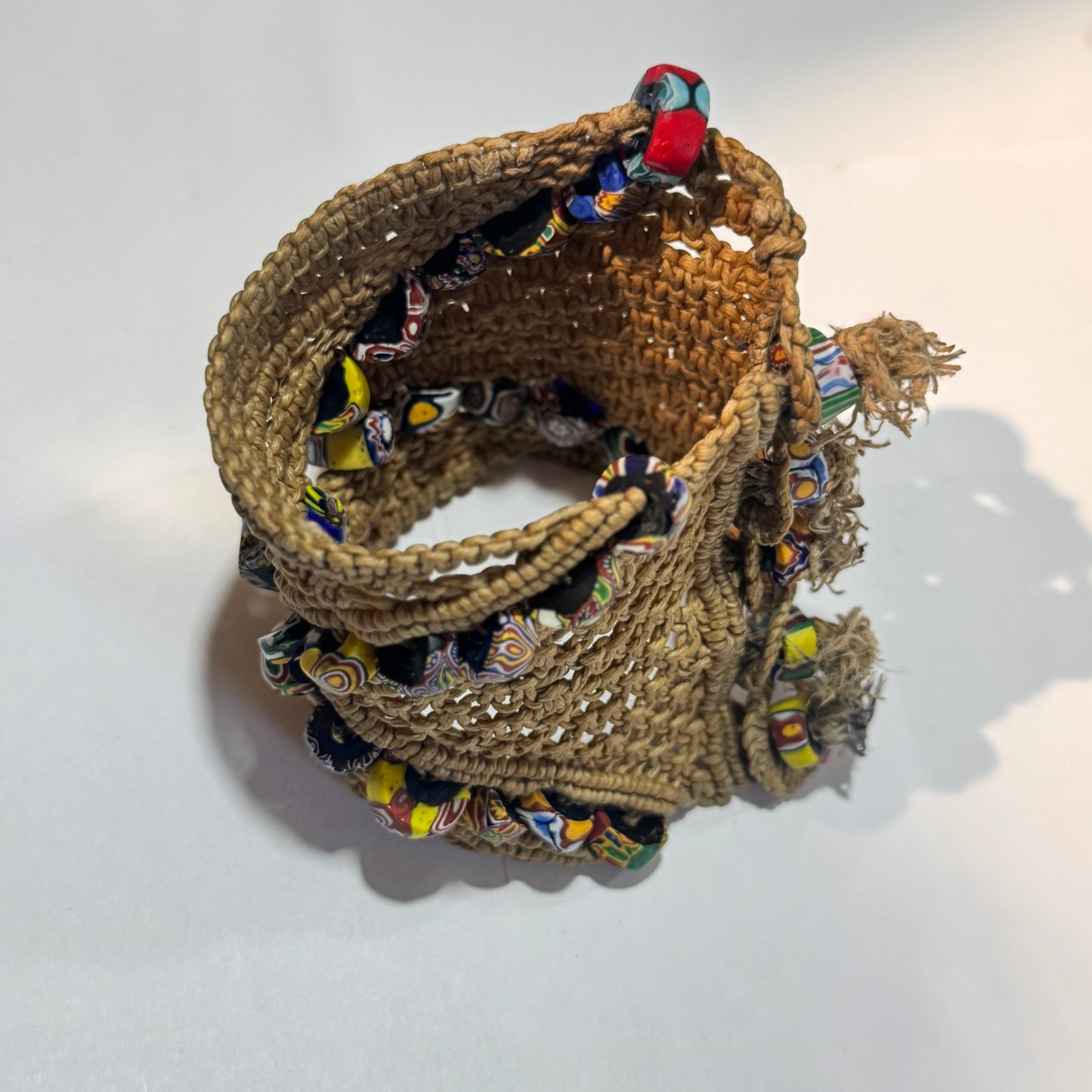 Vintage wide woven cuff