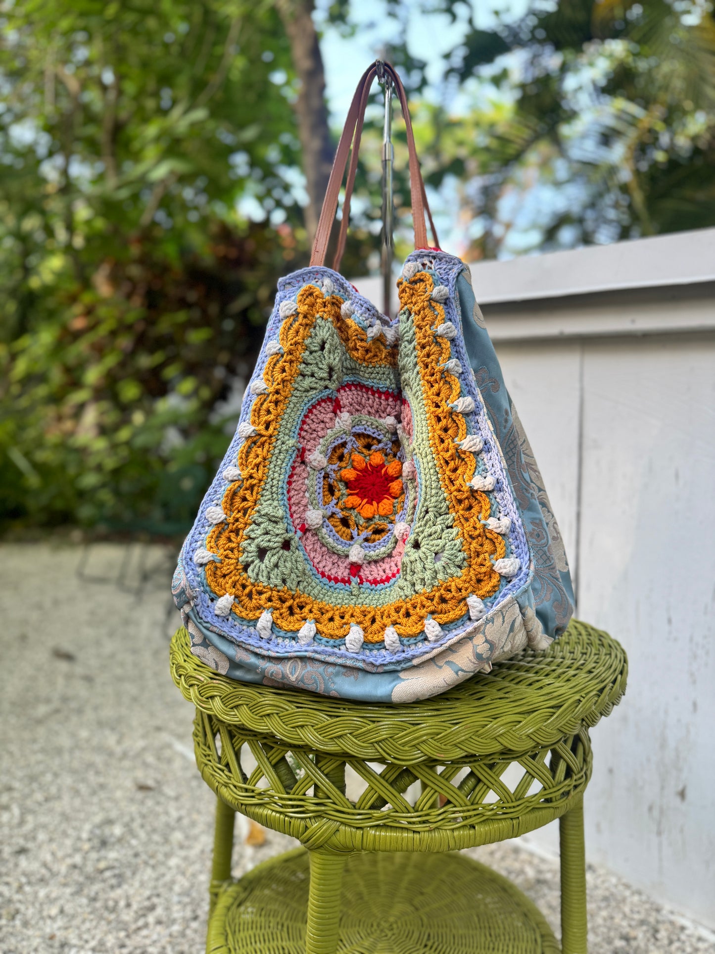 Boho Crochet Oversized Tote