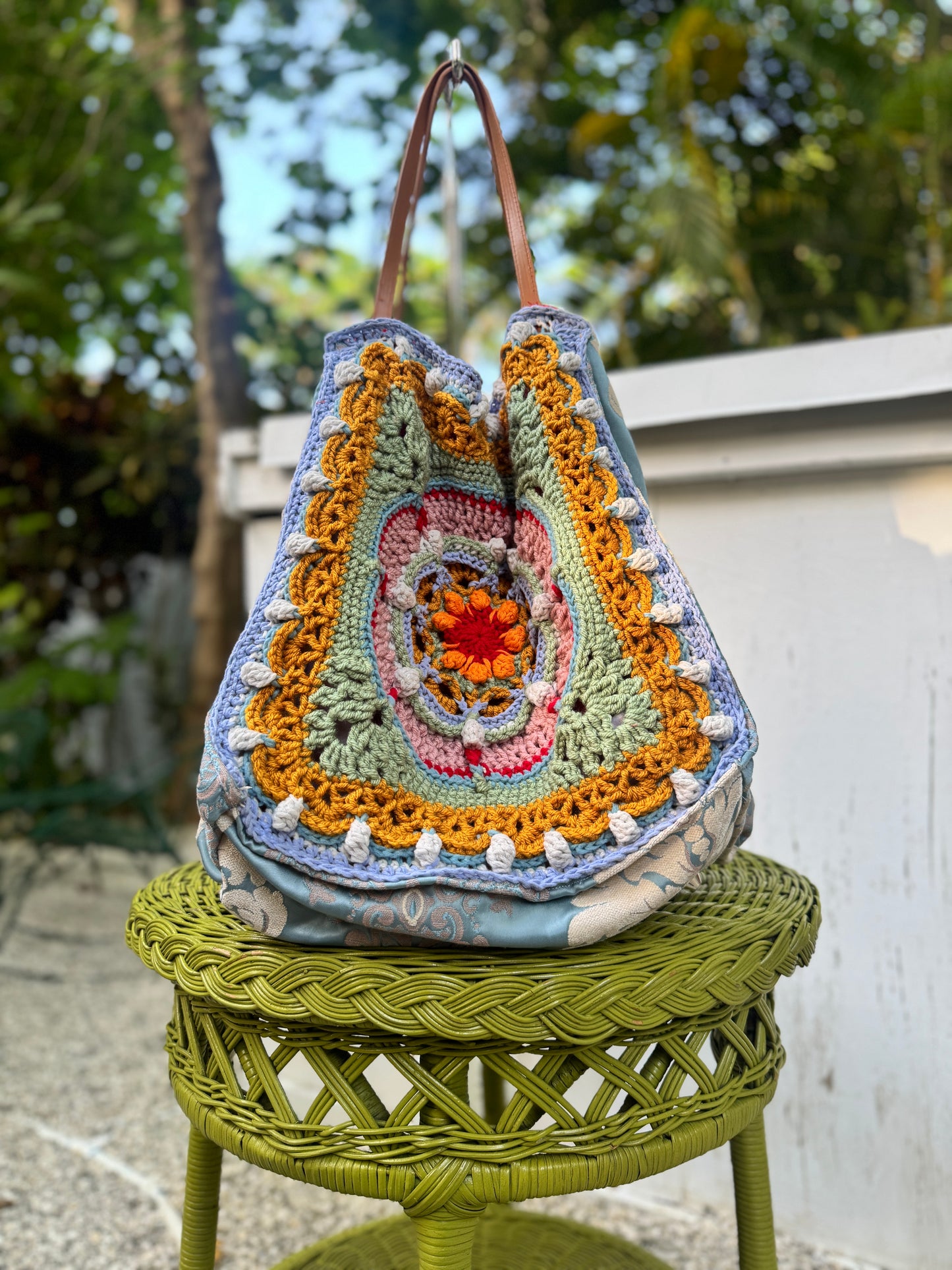 Boho Crochet Oversized Tote