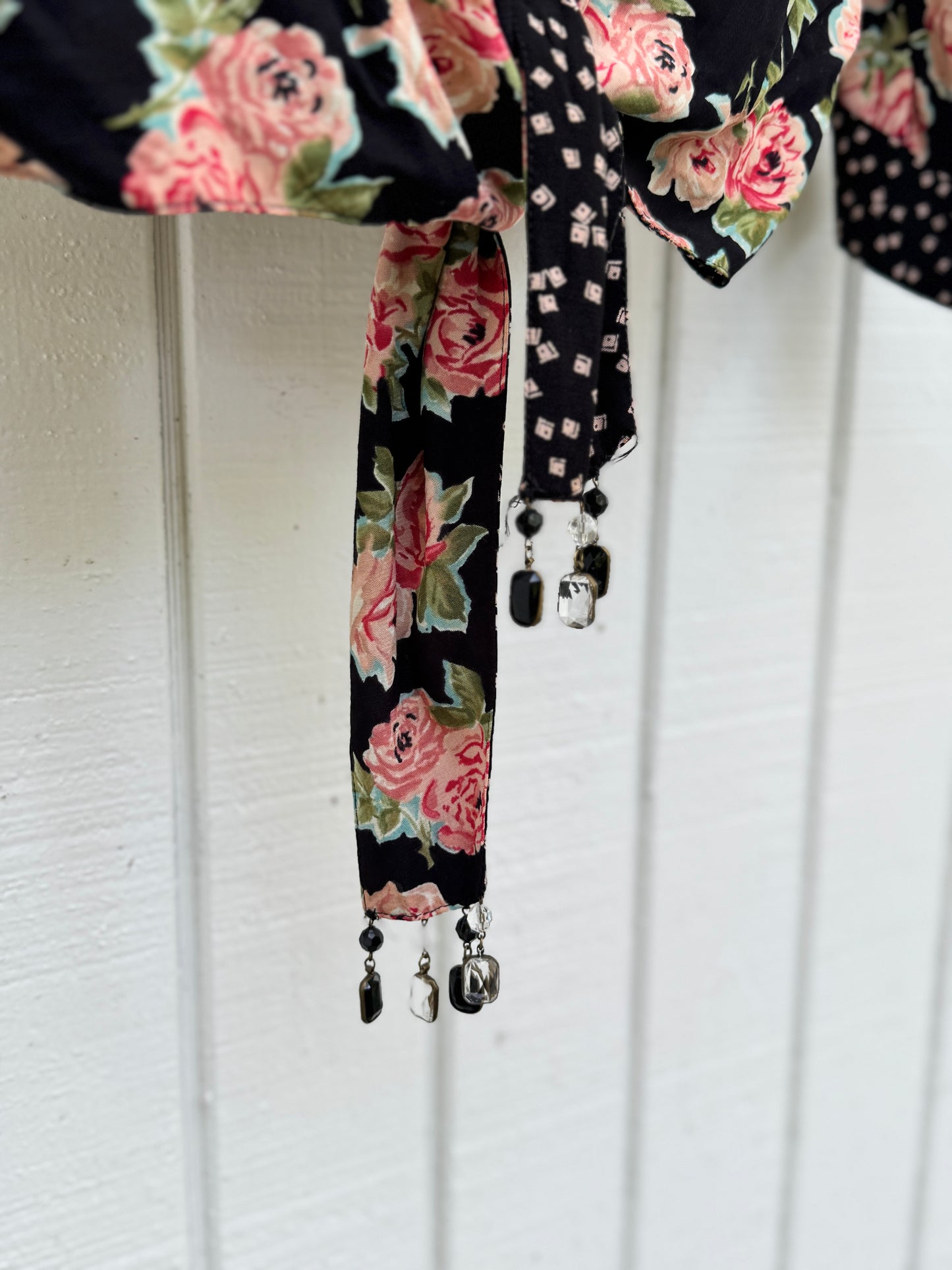 Rose Tie-front Top
