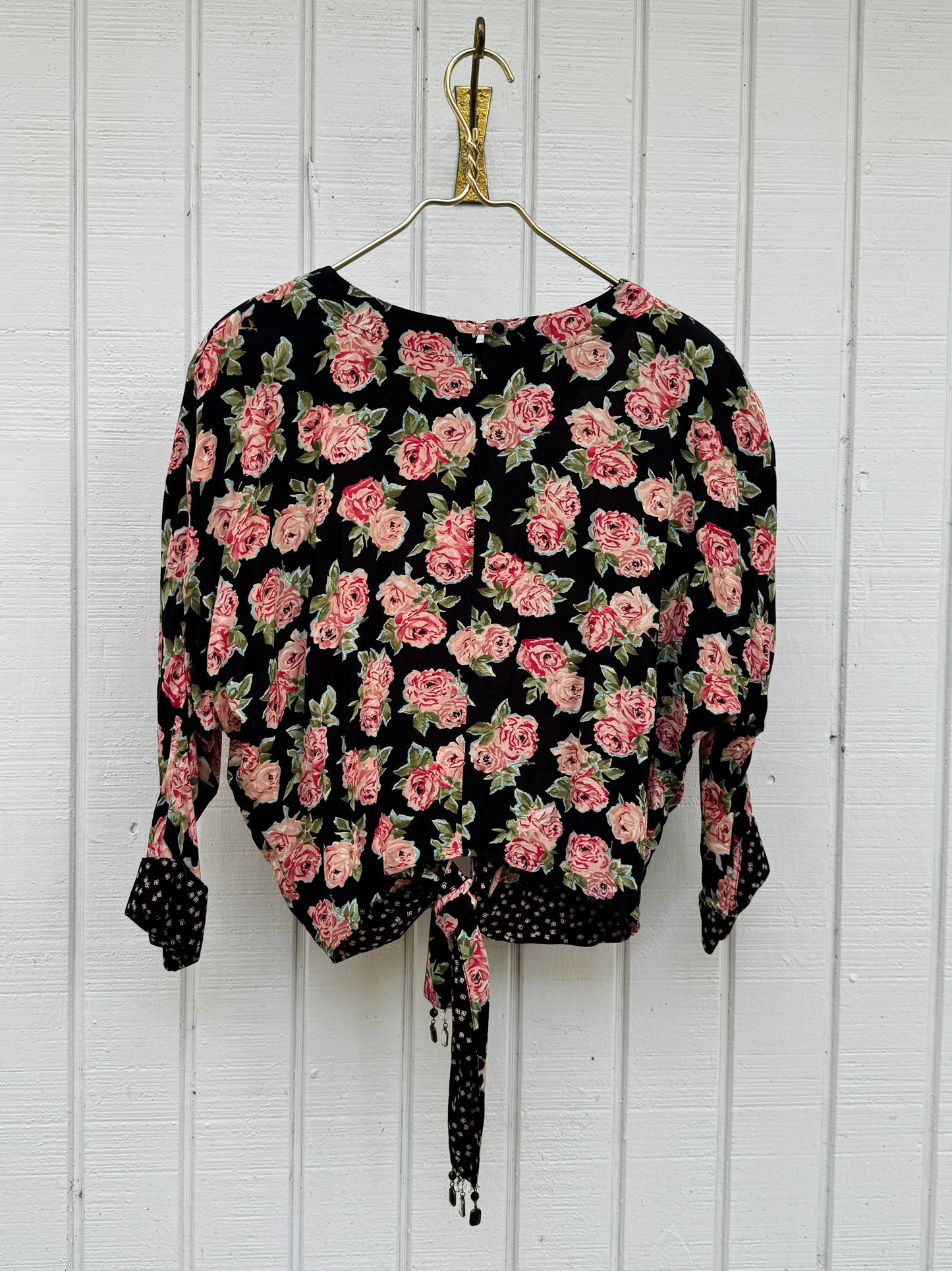 Rose Tie-front Top